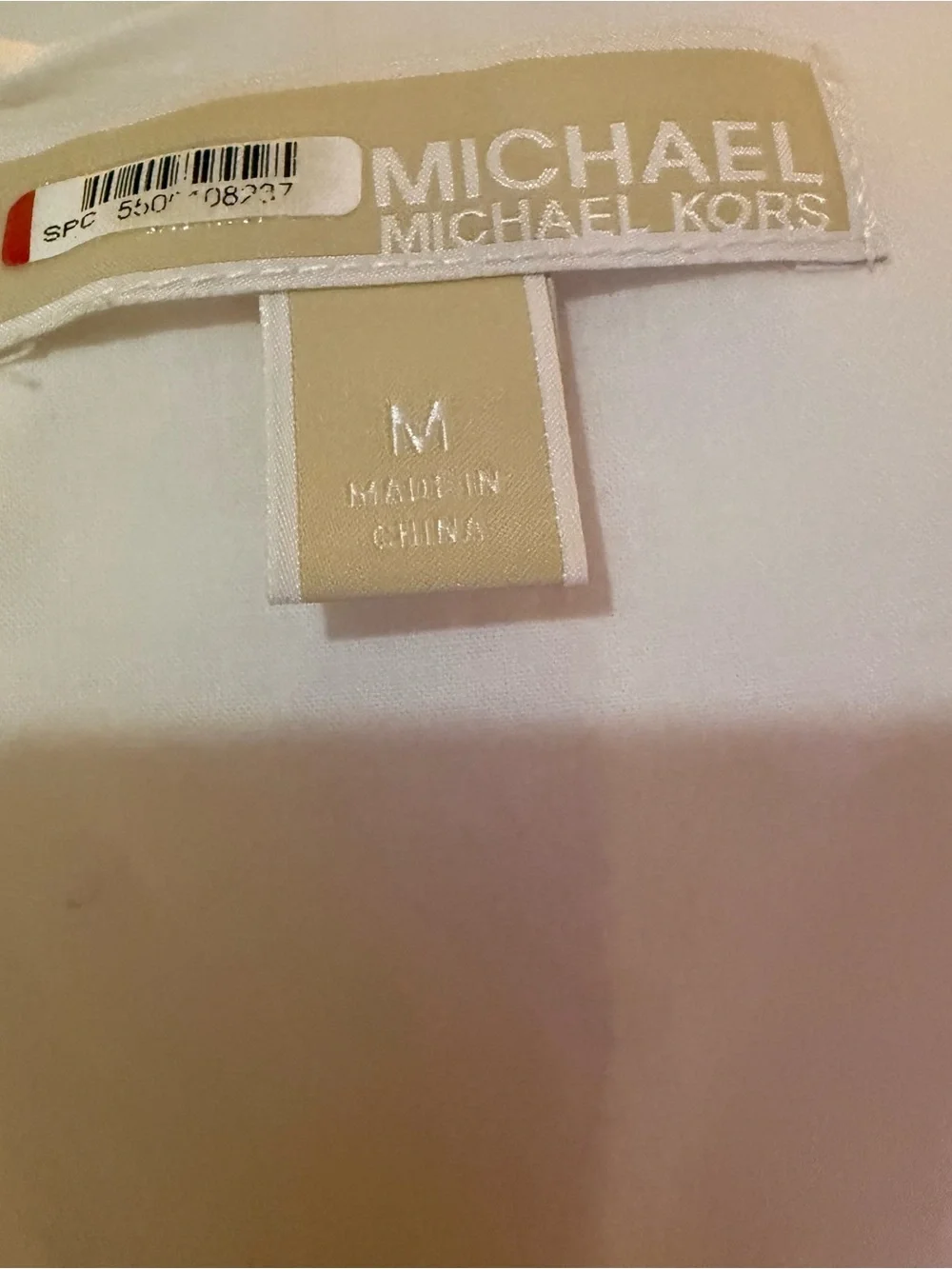 Women’s Michael Michael Kors white lined mini tiered dress EUC Size Medium